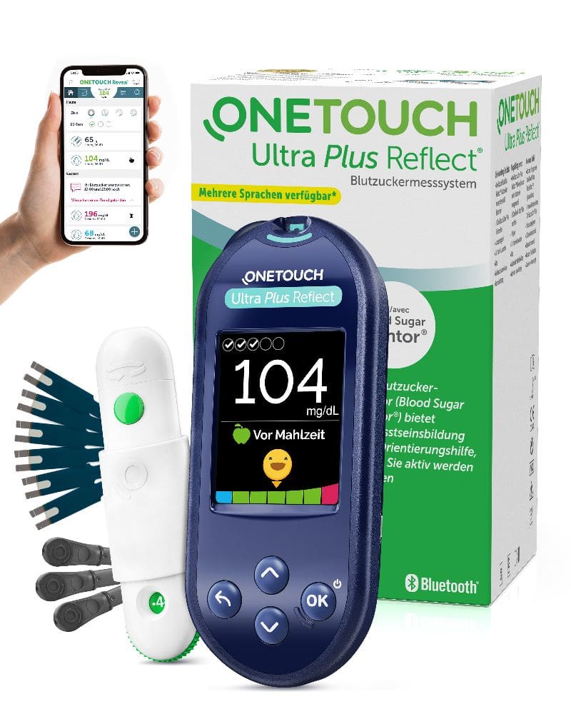 ONETOUCH Ultra Plus Reflect Blutzuckermessgerät mg/dL 1 St