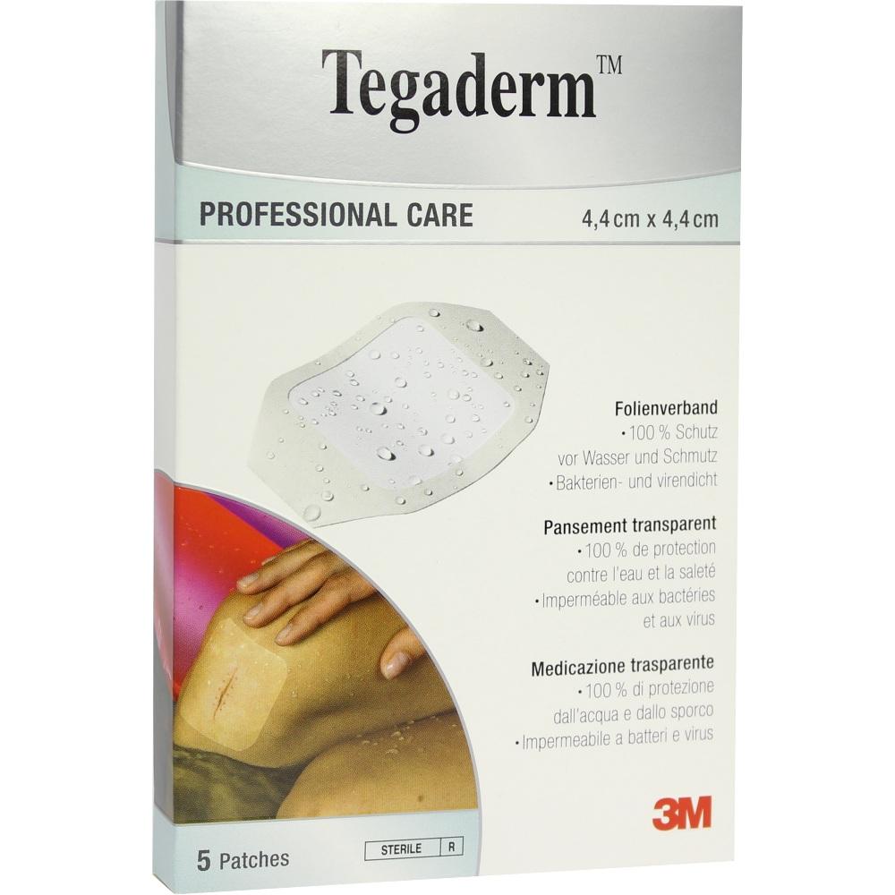 TEGADERM 3M Film 4,4x4,4 cm 1622NP 5 St Pflaster