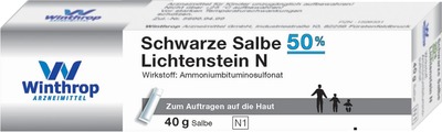 SCHWARZE SALBE 50% Lichtenstein N 40 g Salbe