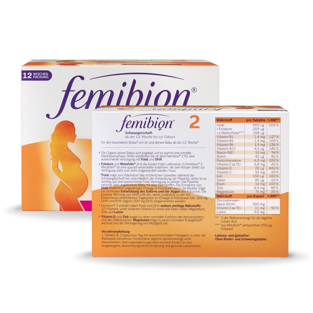 femibion 2 Schwangerschaft Kombipackung 2X84 St Kombipackung