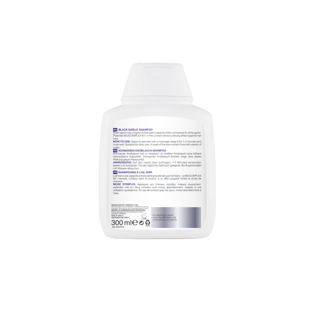 BIOXCIN Schwarzer Knoblauch Shampoo 300 ml Shampoo