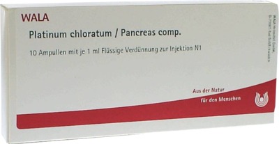 WALA Platinum chloratum / Pancreas comp.Ampullen 10X1 ml Ampullen