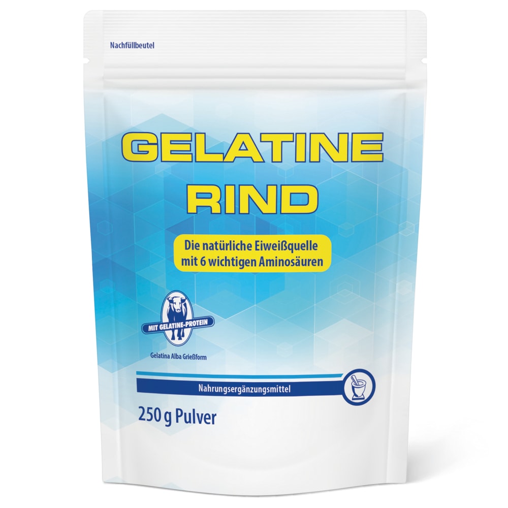 GELATINE Rind Pulver Beutel 250 g Pulver
