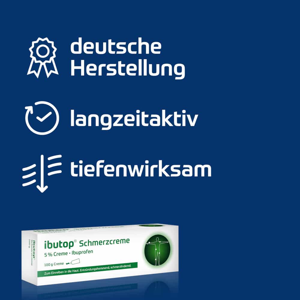ibutop Schmerzcreme 5% Creme bei entzündlich-rheumatischen Erkrankungen und chronischen Gelenk- und Muskelschmerzen 50 g Creme