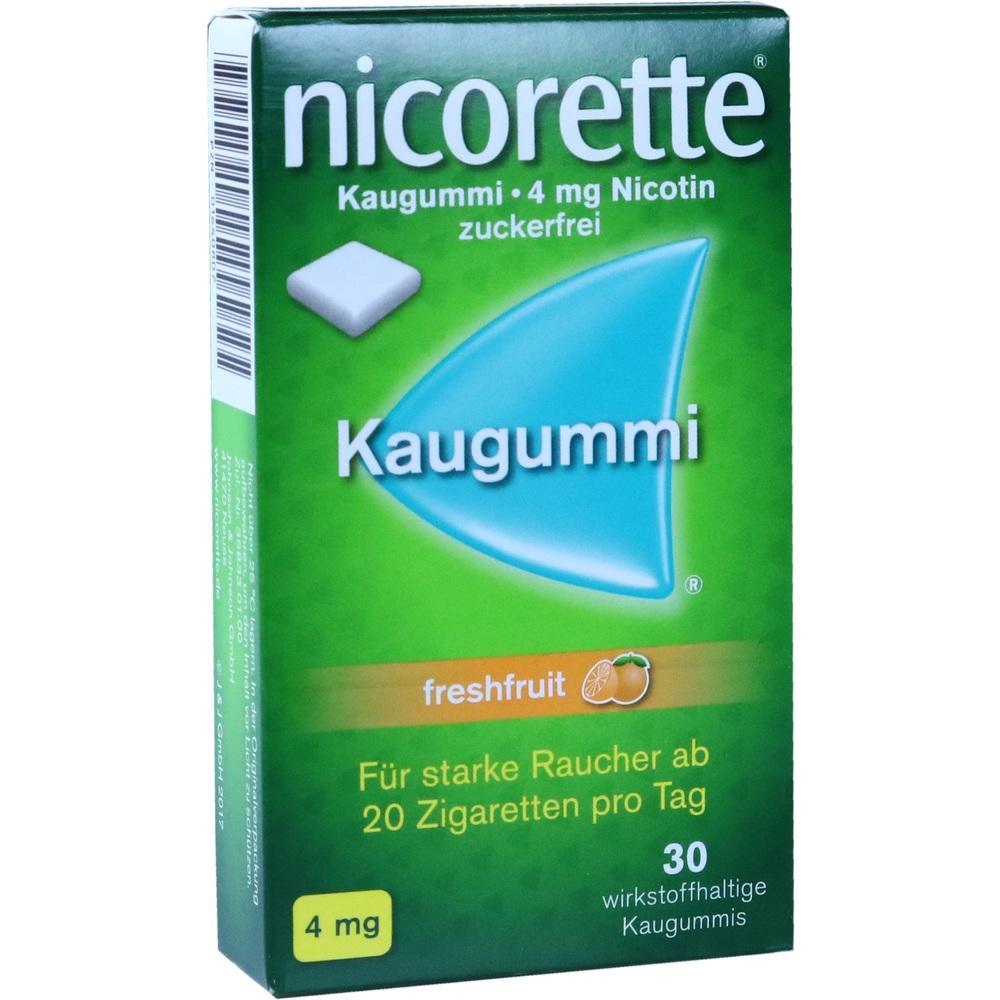 nicorette 4 mg Nikotinkaugummi freshfruit für Raucher zum Aufhören
