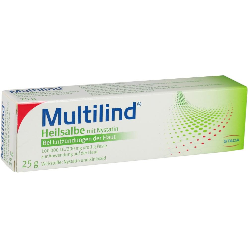 Multilind HEILSALBE mit Zinkoxid und Nystatin 25 g Paste