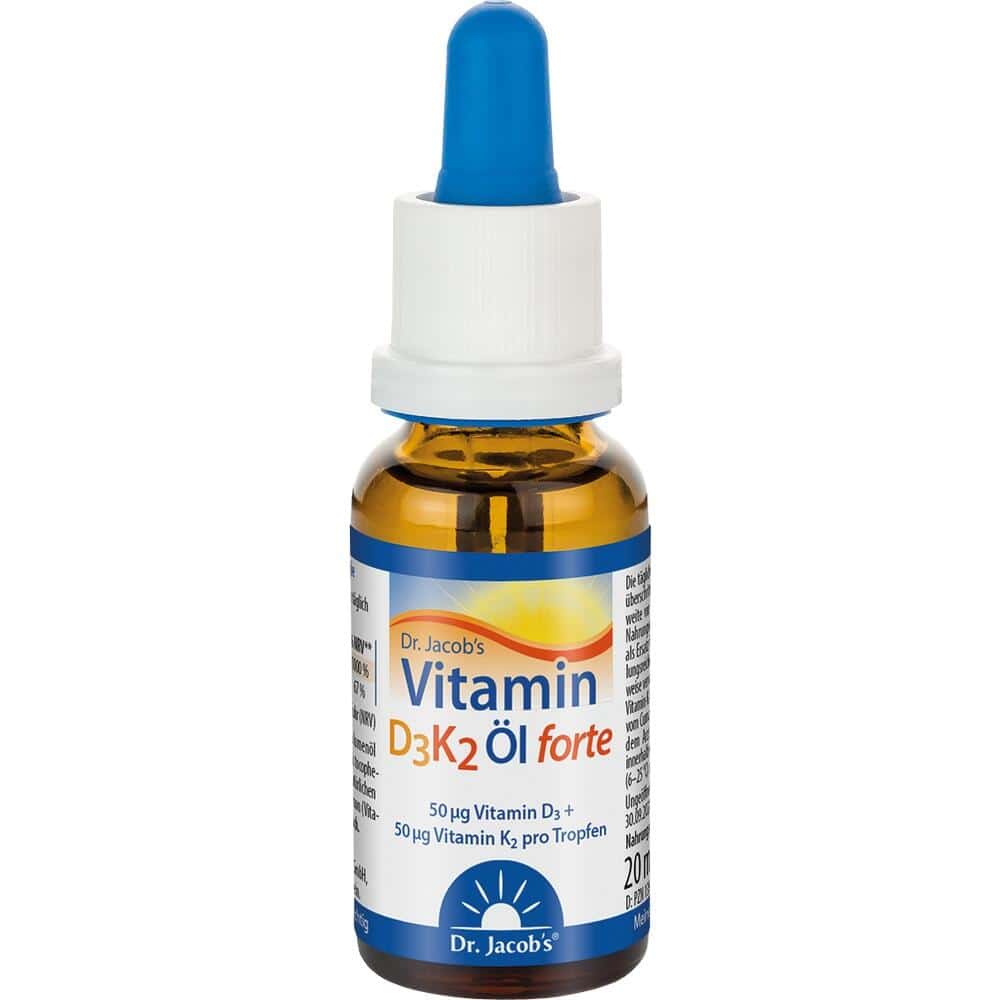Dr. Jacob's Vitamin D3K2 Öl forte 2000 IE D3+K2 hochdosiert