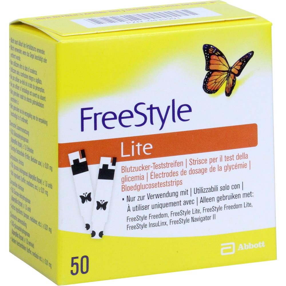 FREESTYLE Lite Teststreifen ohne Codieren 50 St Teststreifen