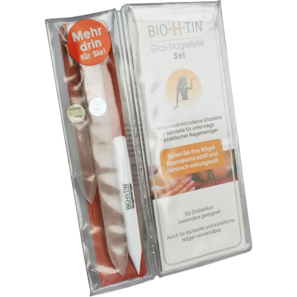 BIO-H-TIN Schonende Glas-Nagelfeile Set 1 St
