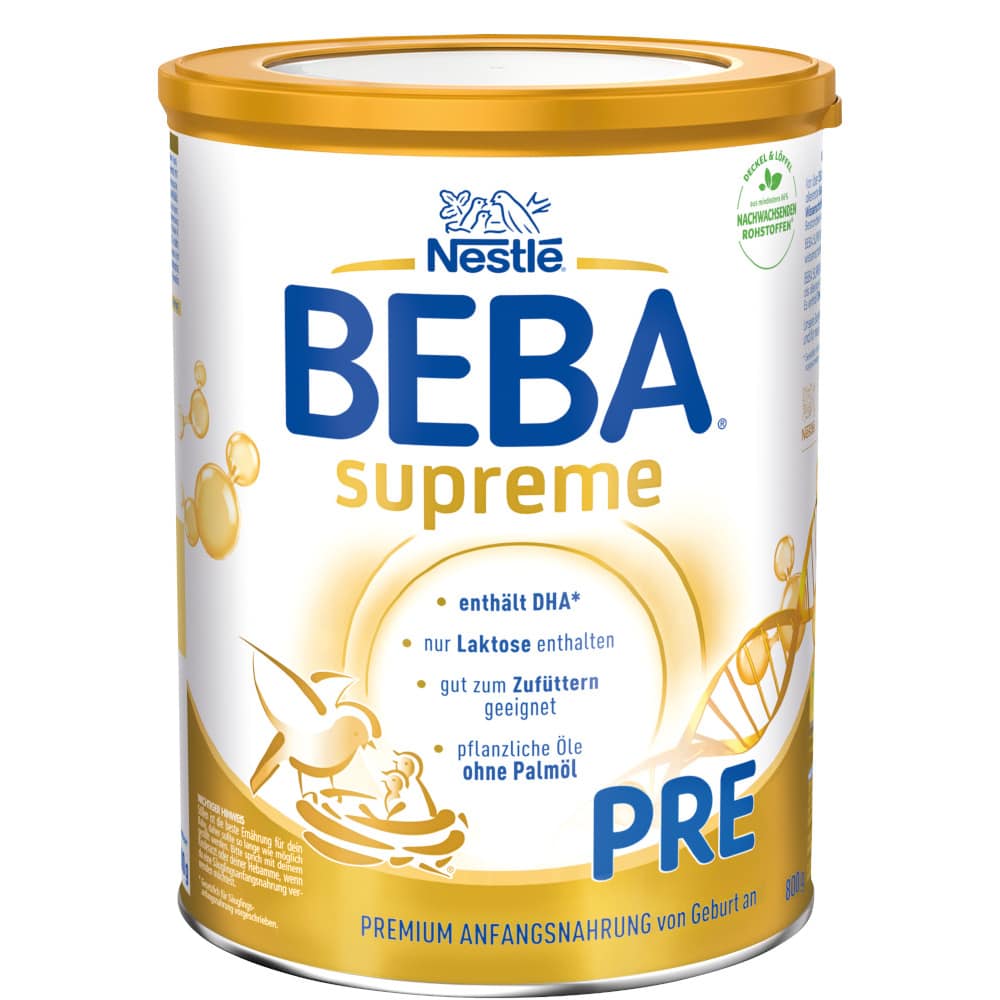 Nestle BEBA supreme PRE Anfangsnahrung von Geburt an 800 g Pulver