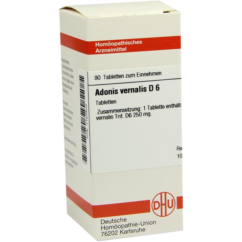 ADONIS VERNALIS D 6 Tabletten 80 St Tabletten
