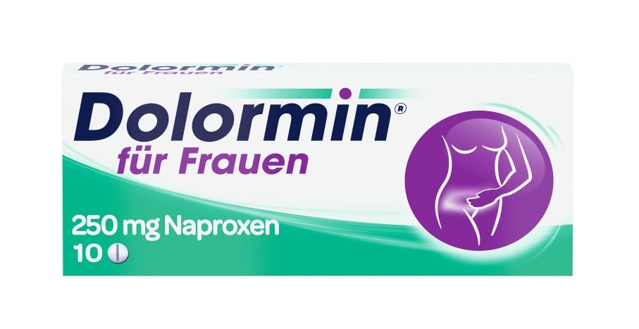 Dolormin für Frauen bei Regelschmerzen mit Naproxen, 10 Stück