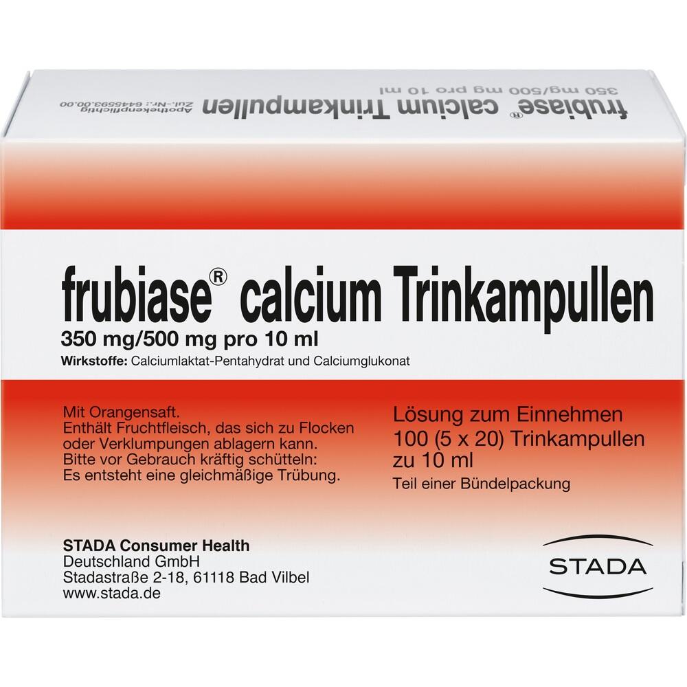 Frubiase Calcium 350mg/500mg 5X20 St Trinkampullen