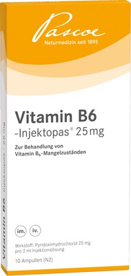 VITAMIN B6 Injektopas 25 mg Injektionslösung 10X2 ml Injektionslösung