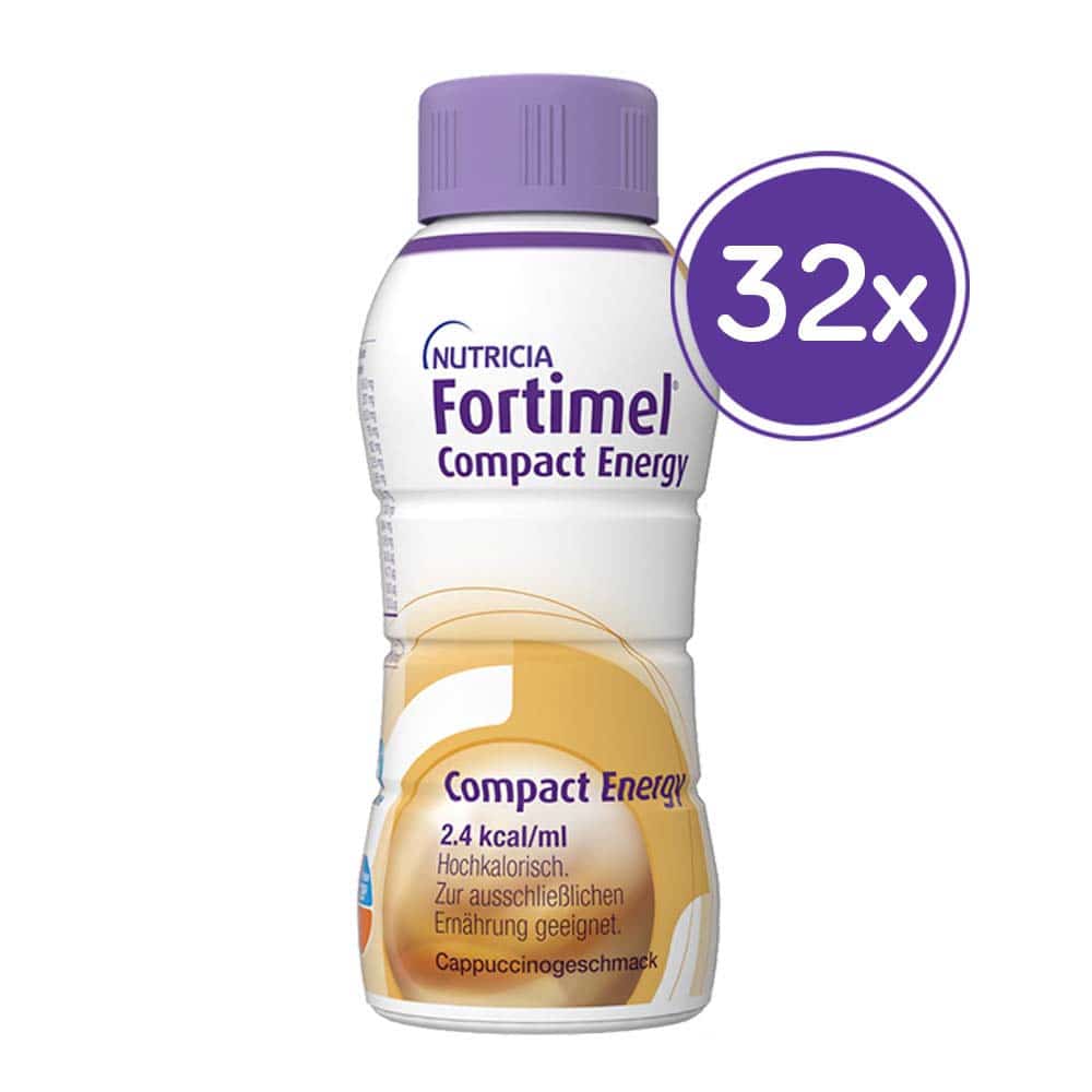 Fortimel Compact Energy  Trinknahrung Cappuccino 8X4X300 ml Flüssigkeit