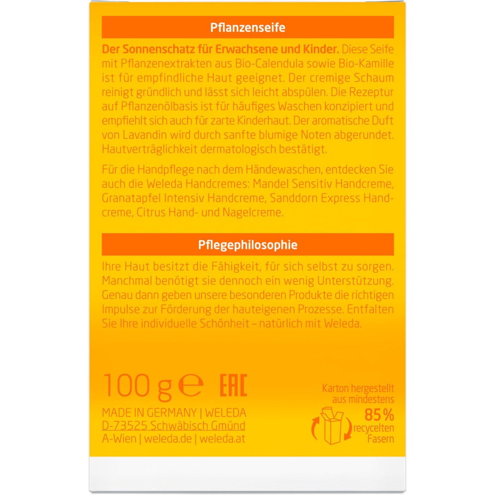 Weleda Calendula Pflanzenseife 100 g Seife