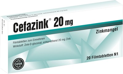Cefazink 20 mg 20 St Filmtabletten