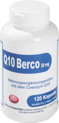Q10 BERCO 30 mg Kapseln 120 St Kapseln