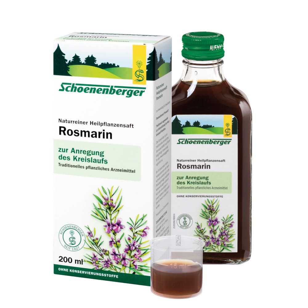 Schoenenberger Naturreiner Heilpflanzensaft Rosmarin  200 ml Saft