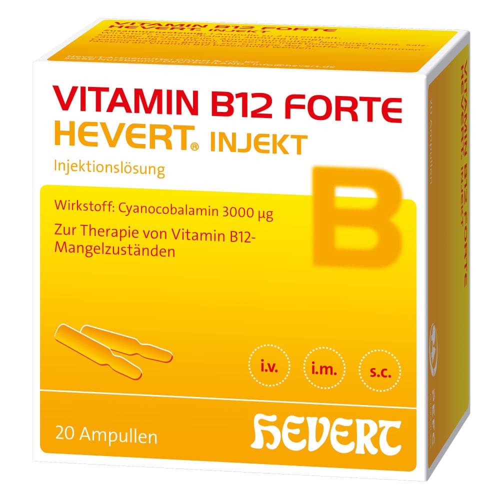 VITAMIN B12 FORTE HEVERT INJEKT  20X2 ml Injektionslösung