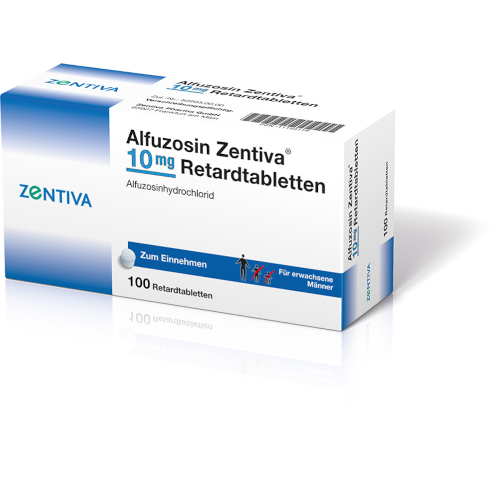 ALFUZOSIN Zentiva 10 mg Retardtabletten 100 St Retard-Tabletten