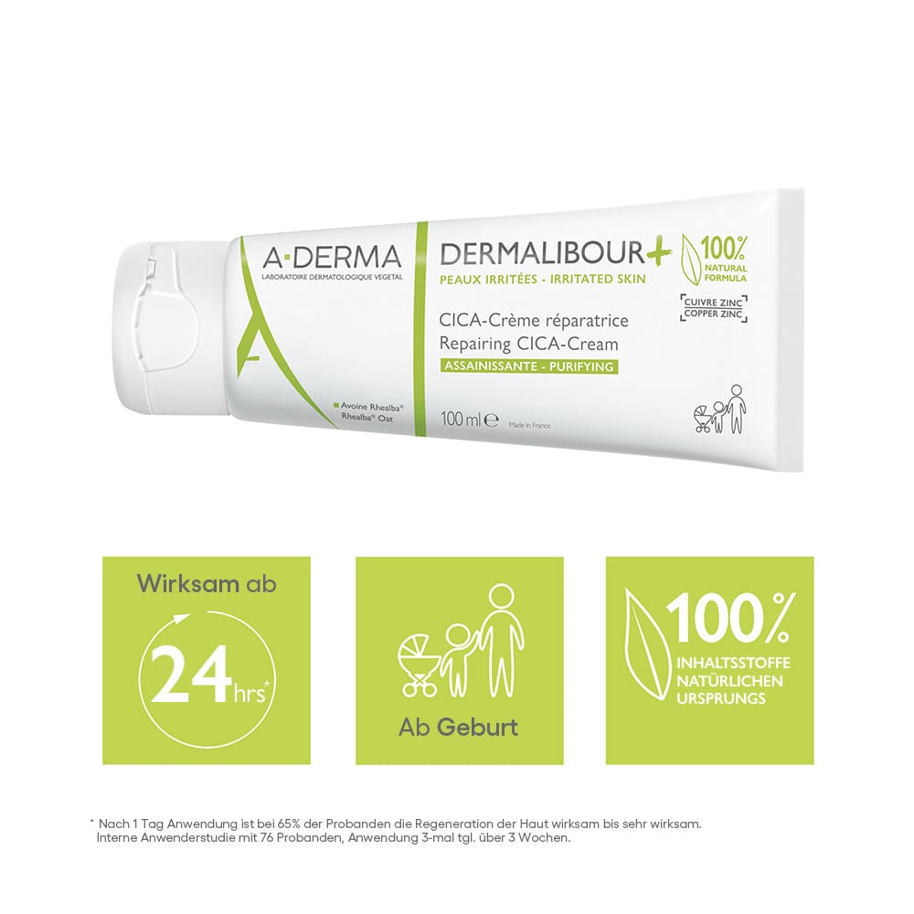 A-DERMA DERMALIBOUR Reparierende CICA-Creme  100 ml Creme