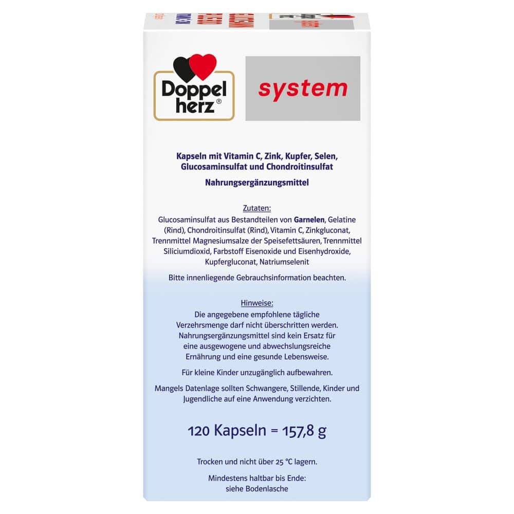 Doppelherz system GLUCOSAMIN PLUS 800 120 St Kapseln