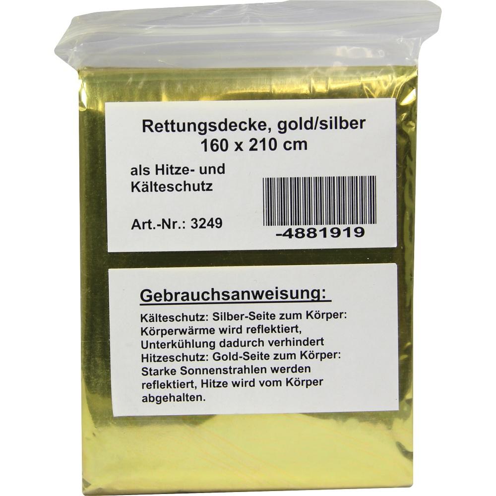 RETTUNGSDECKE 160x210 cm gold/silber 1 St