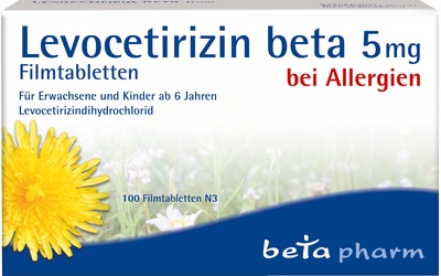 Levocetirizin Beta 5mg 100 St Filmtabletten