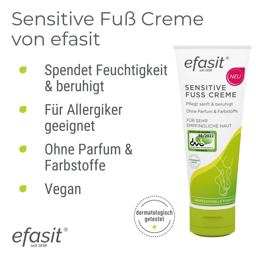 efasit SENSITIVE FUSS CREME 75 ml Creme