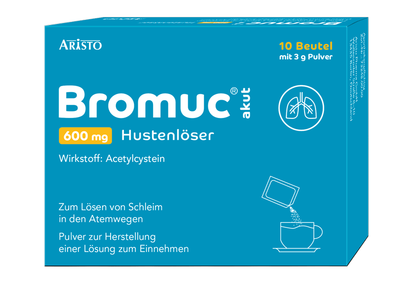 Bromuc akut 600mg Hustenlöser 10 St Pulver zur Herstellung einer Lösung zum Einnehmen