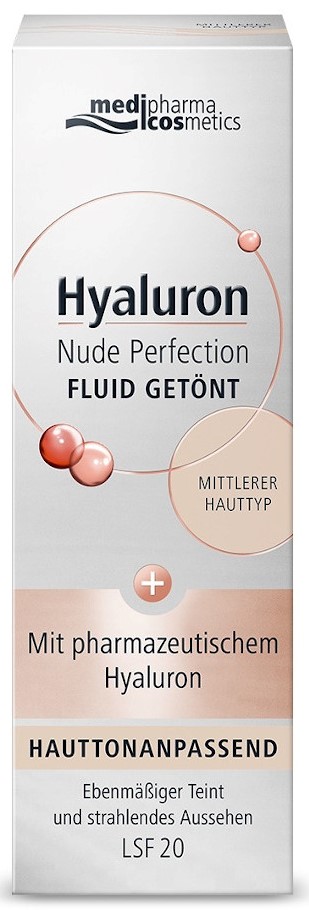 Hyaluron Nude Perfection FLUID GETÖNT LSF 20 Mittlerer Hauttyp 50 ml Creme