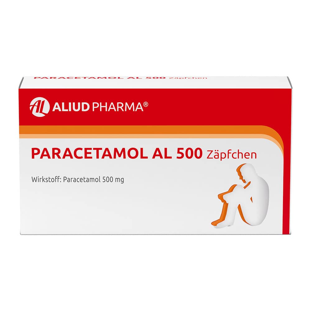 Paracetamol AL 500 Zäpfchen bei akuten Schmerzen und Fieber