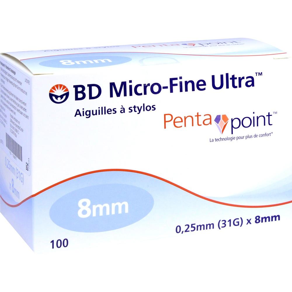 BD MICRO-FINE ULTRA Pen-Nadeln 0,25x8 mm 31 G 100 St Kanüle