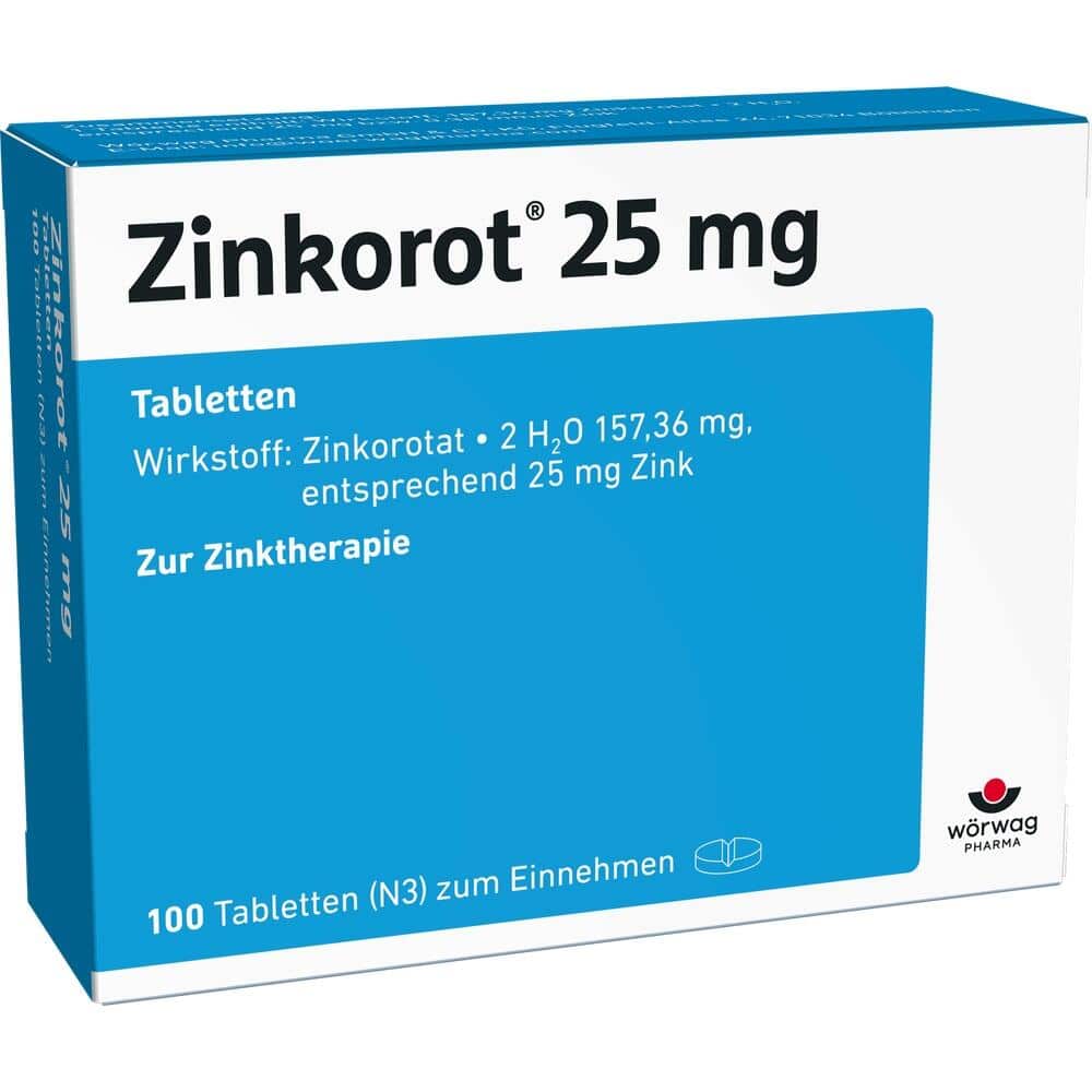 Zinkorot 25  100 St Tabletten