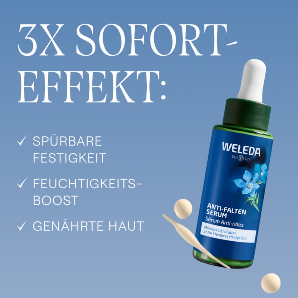 WELEDA Anti-Falten Serum Blauer Enzian & Edelweiss 30 ml Gel