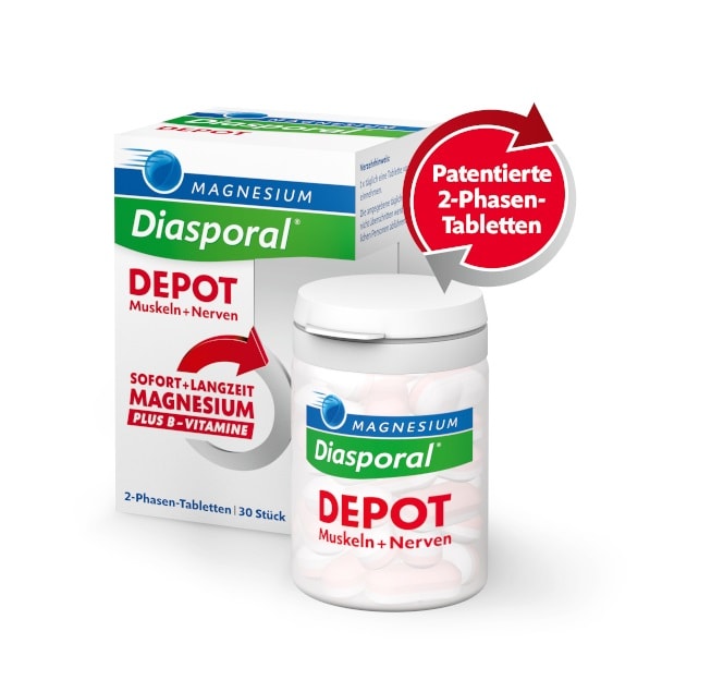 MAGNESIUM Diasporal DEPOT Doppelpack 2X30 St Tabletten