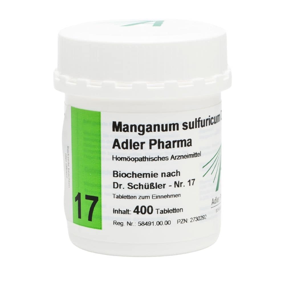Manganum sulfuricum D12 Adler Pharma Nr.17, Tablette 400 St Tabletten