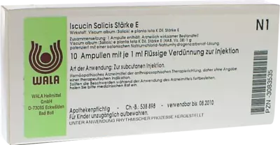 Iscucin Salicis Stärke E Ampullen 10X1 ml Ampullen
