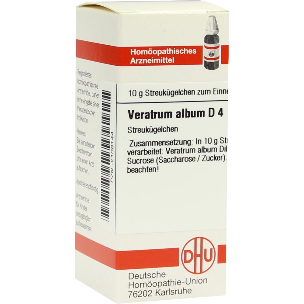 VERATRUM ALBUM D 4 Globuli 10 g Globuli