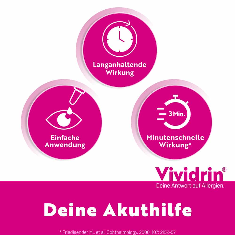 Vividrin Azelastin Augentropfen  6 ml Augentropfen
