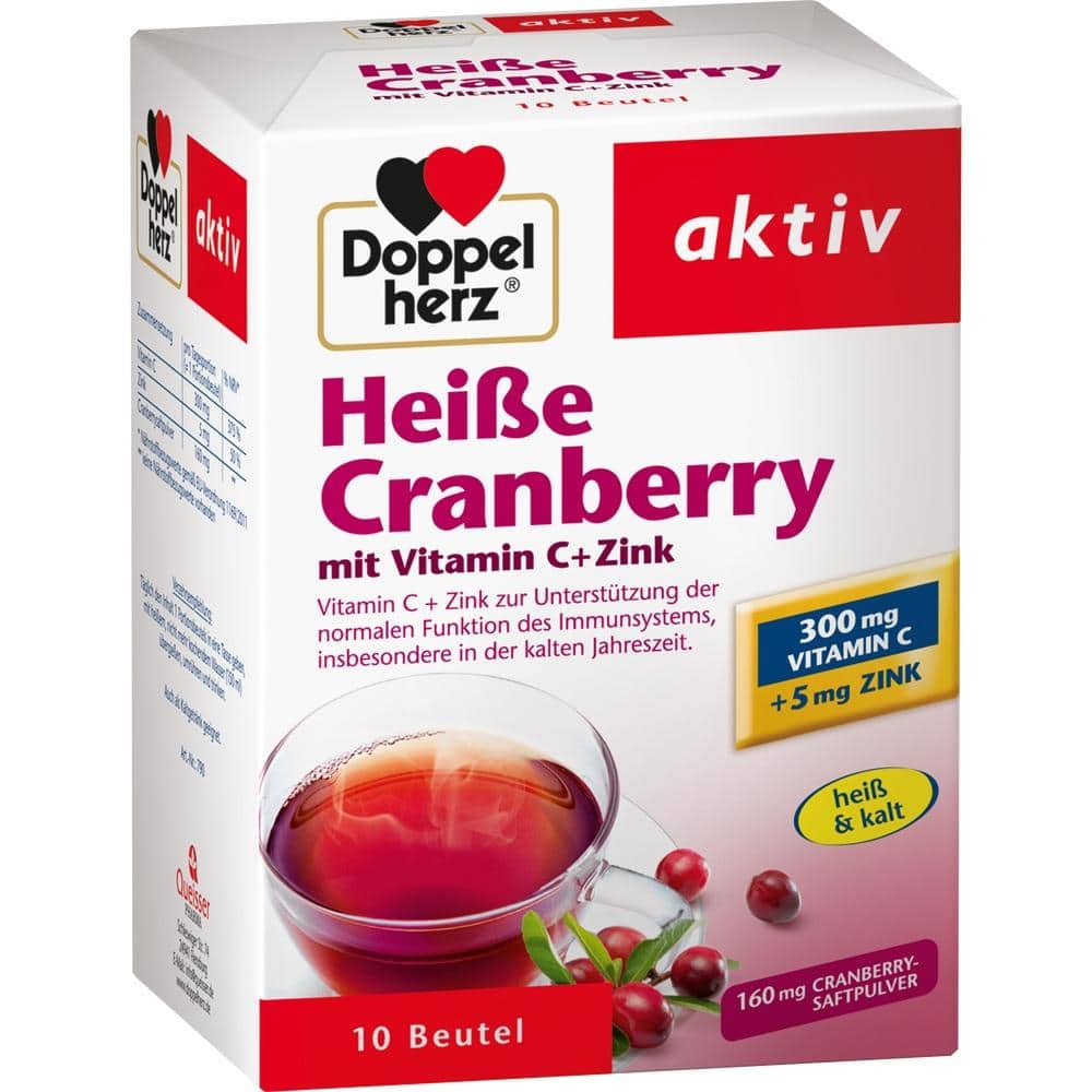 Doppelherz aktiv Heiße Cranberry mit Vitamin C + Zink 10 St Granulat