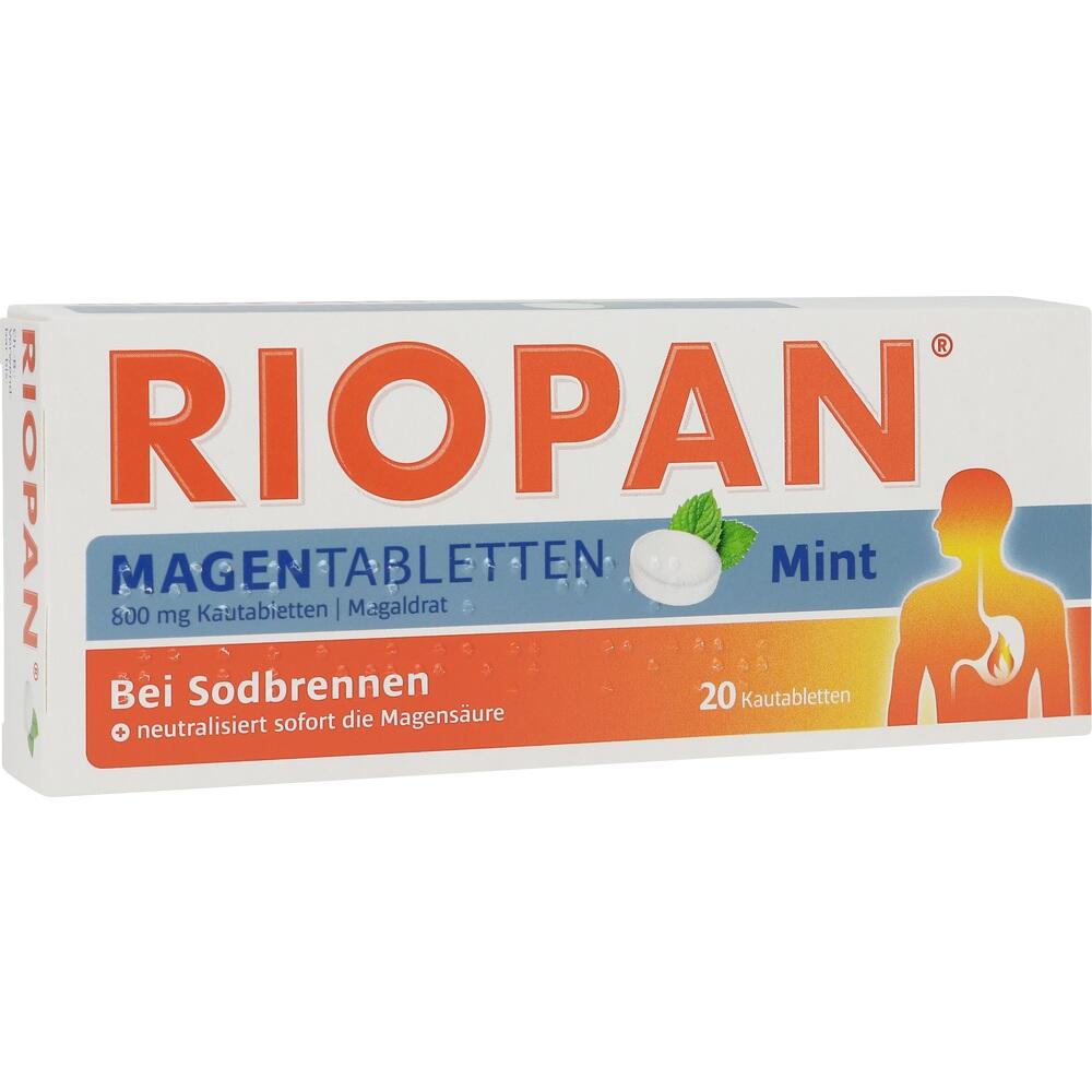 RIOPAN MAGENTABLETTEN - Bei Sodbrennen 20 St Kautabletten