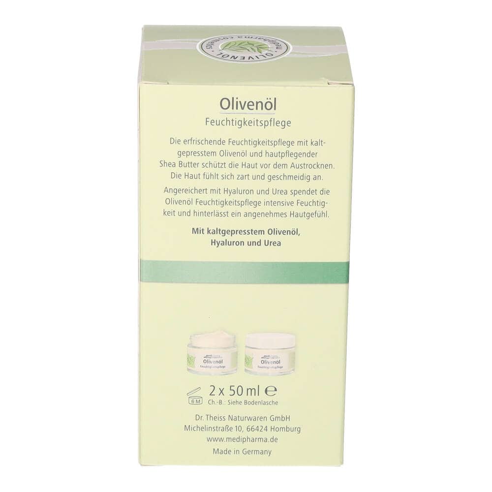 Olivenöl Feuchtigkeitspflege Creme Doppelpack 2X50 ml Creme