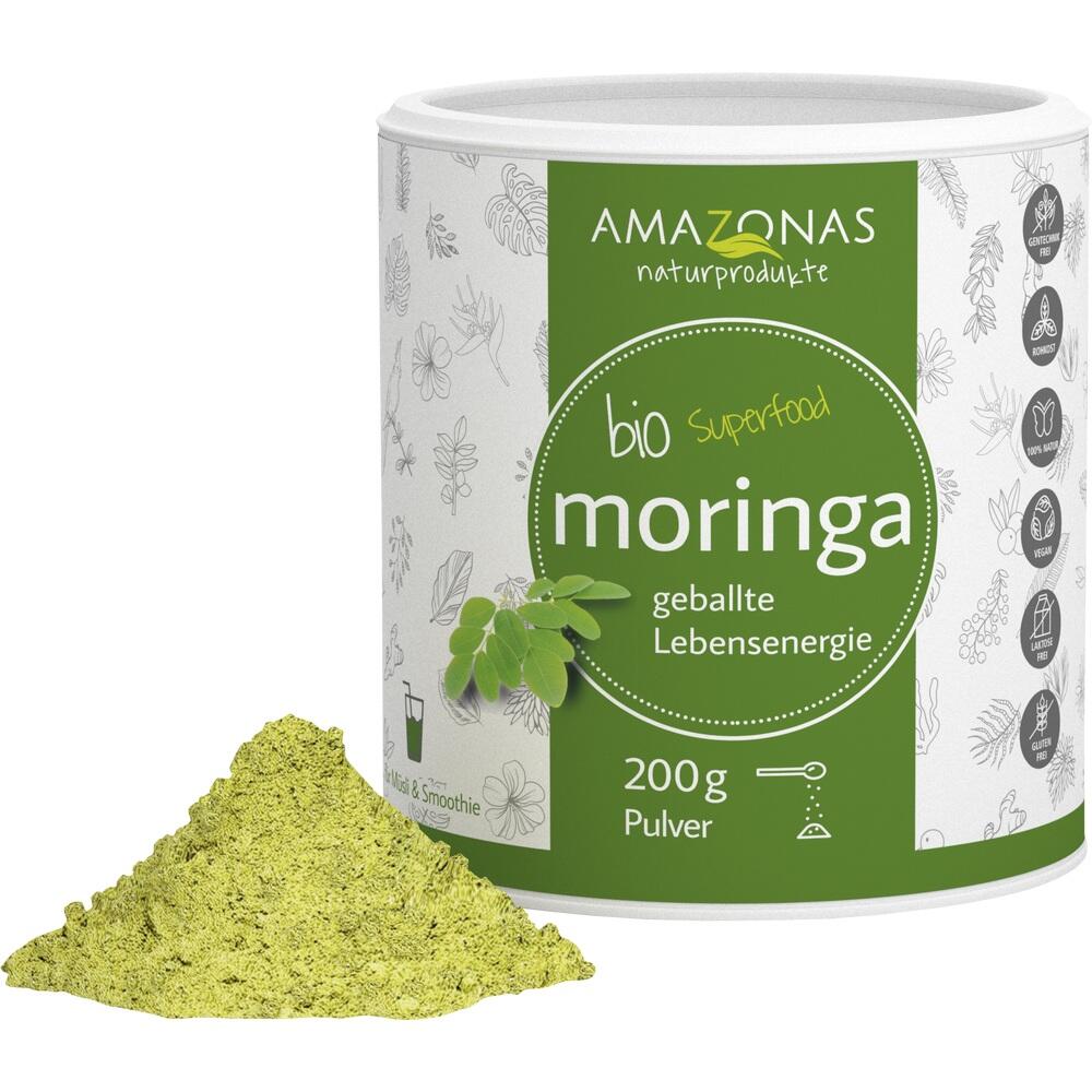 AMAZONAS Bio Moringa Blattpulver 200 g Pulver
