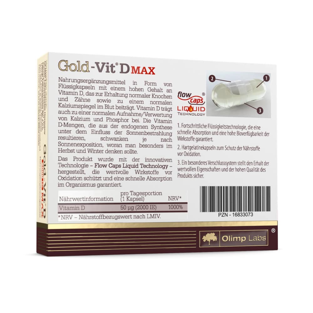 Olimp Labs Gold-Vit D 2000IE MAX 30 St Kapseln