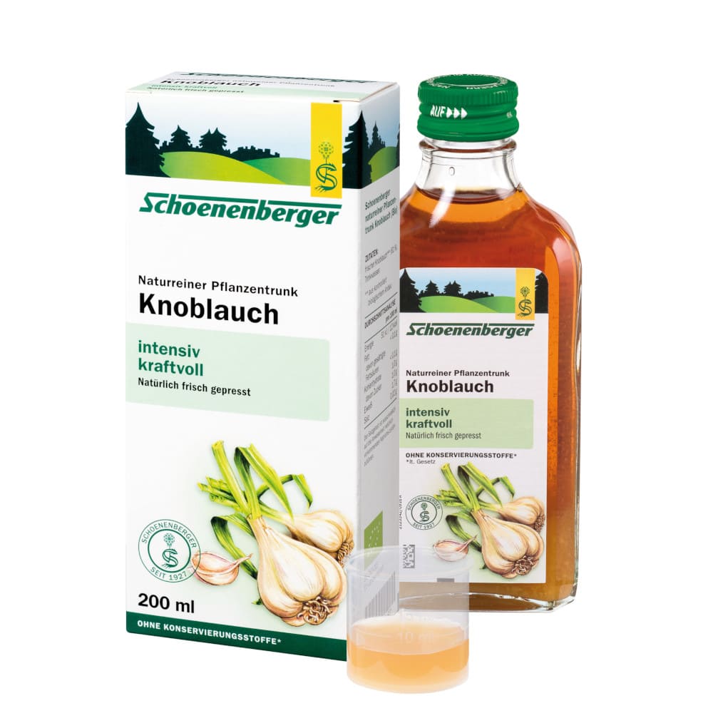 Schoenenberger Naturreiner Pflanzentrunk Knoblauch 200 ml Saft