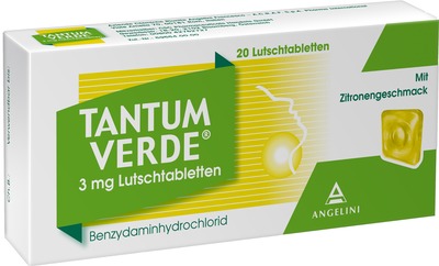 TANTUM VERDE  3 mg Mit Zitronengeschmack    20 St Lutschtabletten