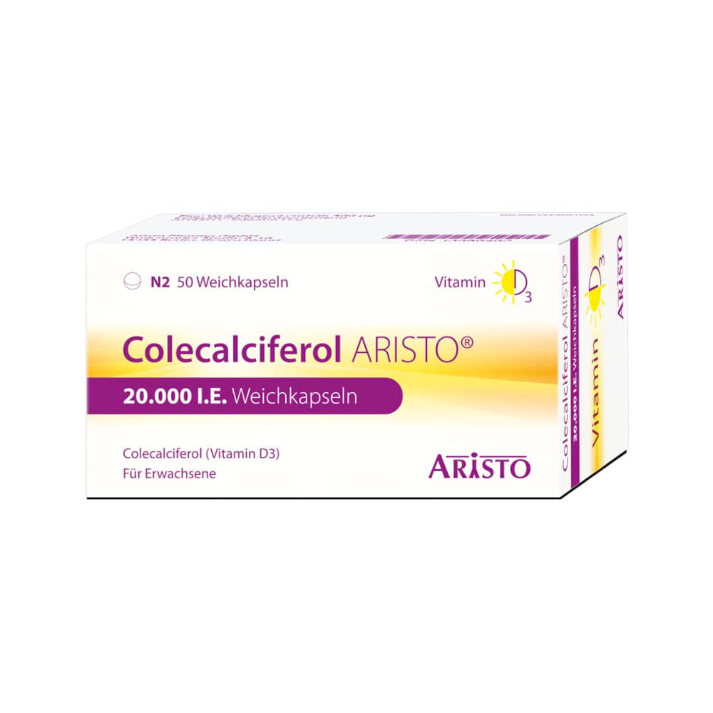 Colecalciferol ARISTO 20.000 I.E. Weichkapseln 50 St Weichkapseln