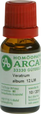 VERATRUM ALBUM LM 12 Dilution 10 ml Dilution
